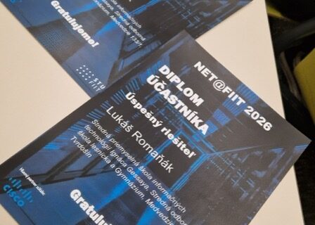 Na&scaron;i žiaci &uacute;spe&scaron;n&iacute; na s&uacute;ťaži NET@FIIT 2026